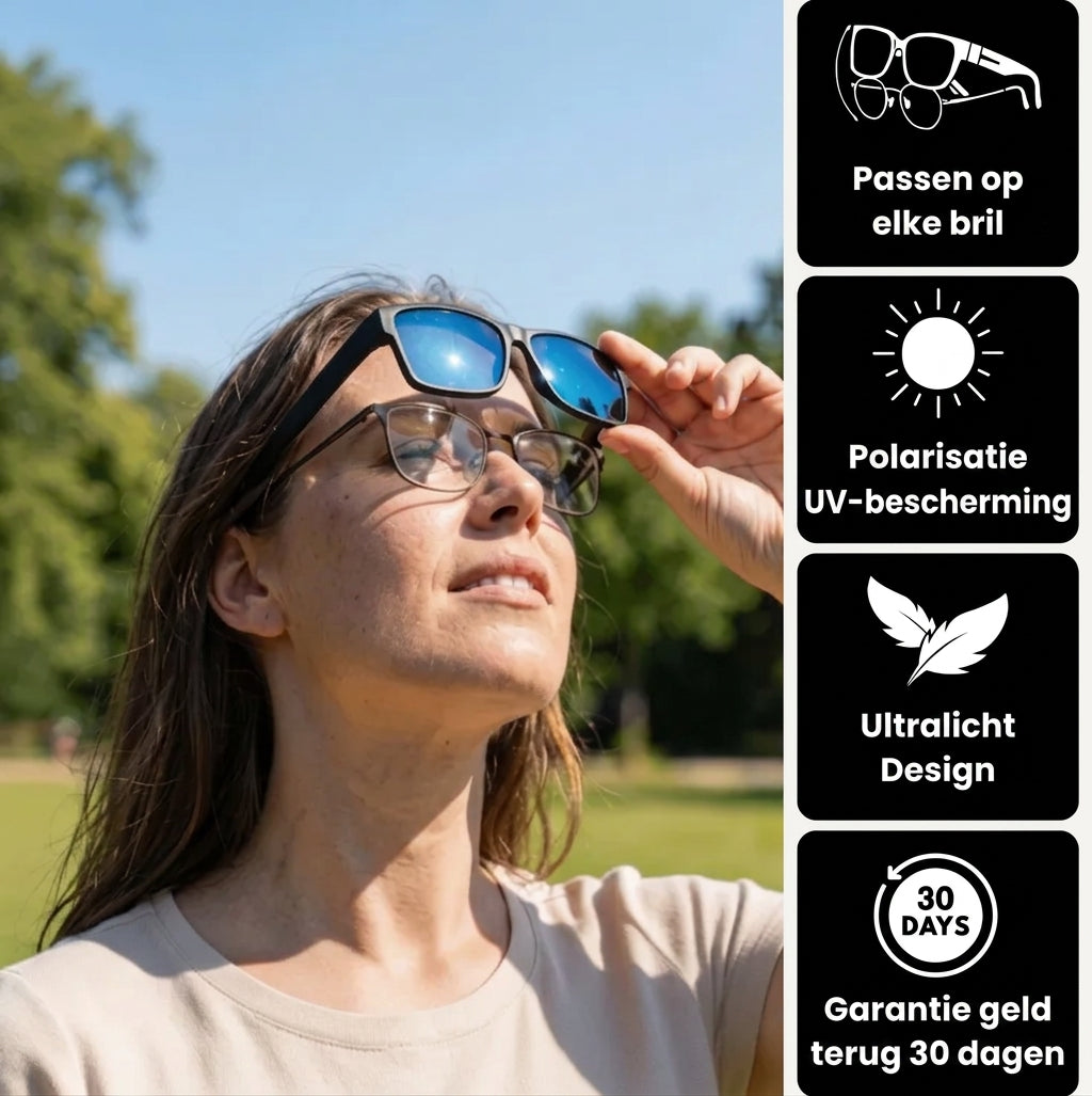SunVo zonneclip 2-in-1 voor brillendragers