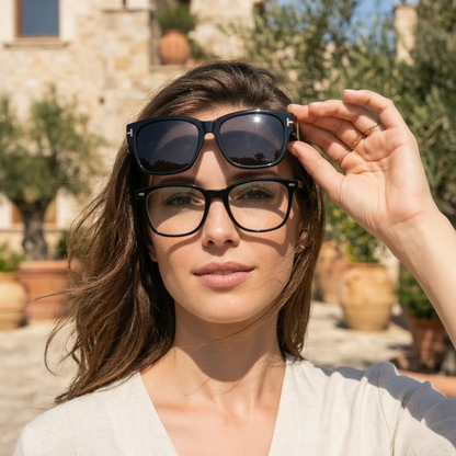 SunVo zonneclip 2-in-1 voor brillendragers